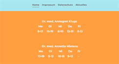 Desktop Screenshot of praxis-dr-kluge.de